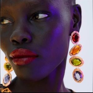 Lucky charm drop earrings